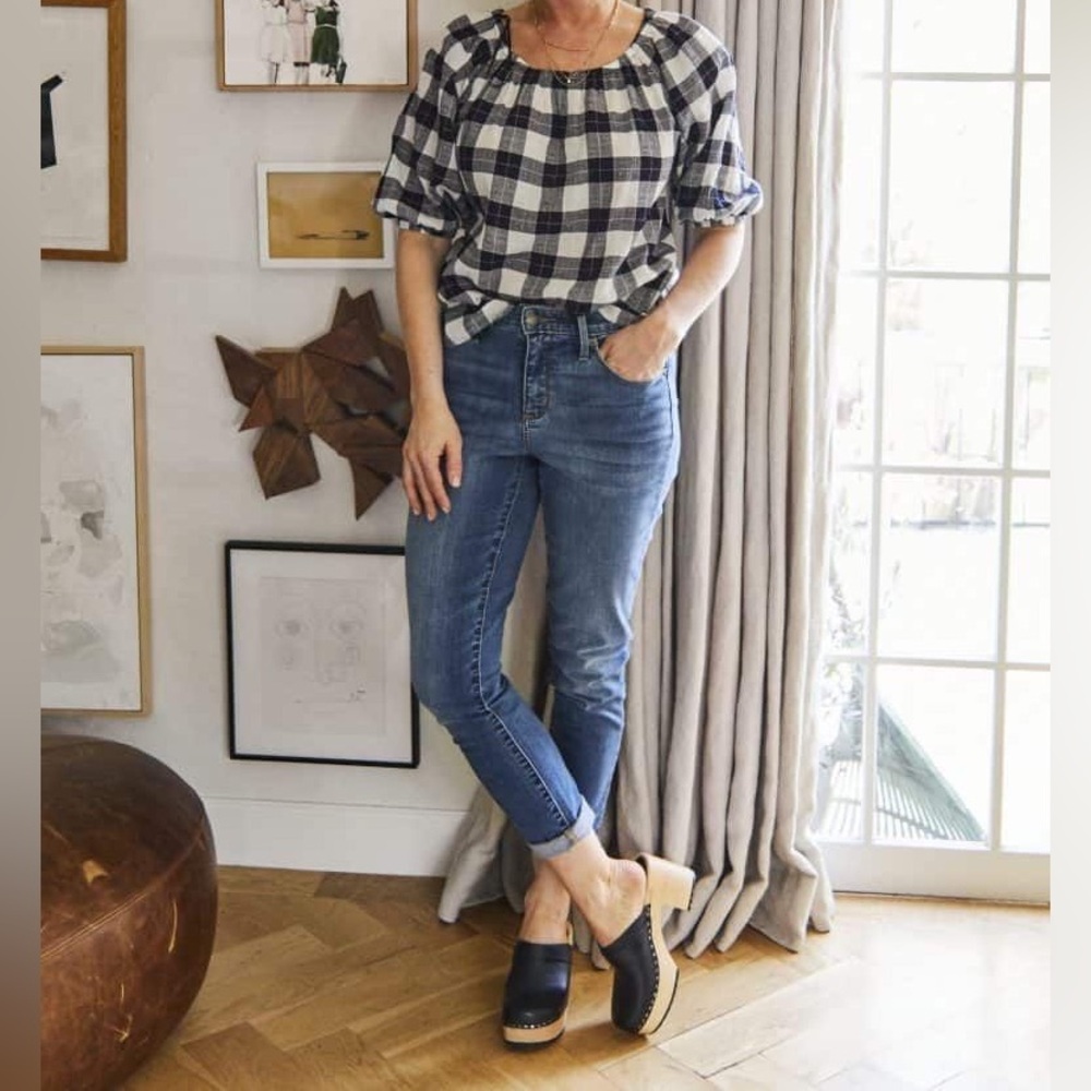 NWT JCREW Clogs Sueded Boho Black Wood Shoes- Size 8.5 Womens - Picture 2 of 9